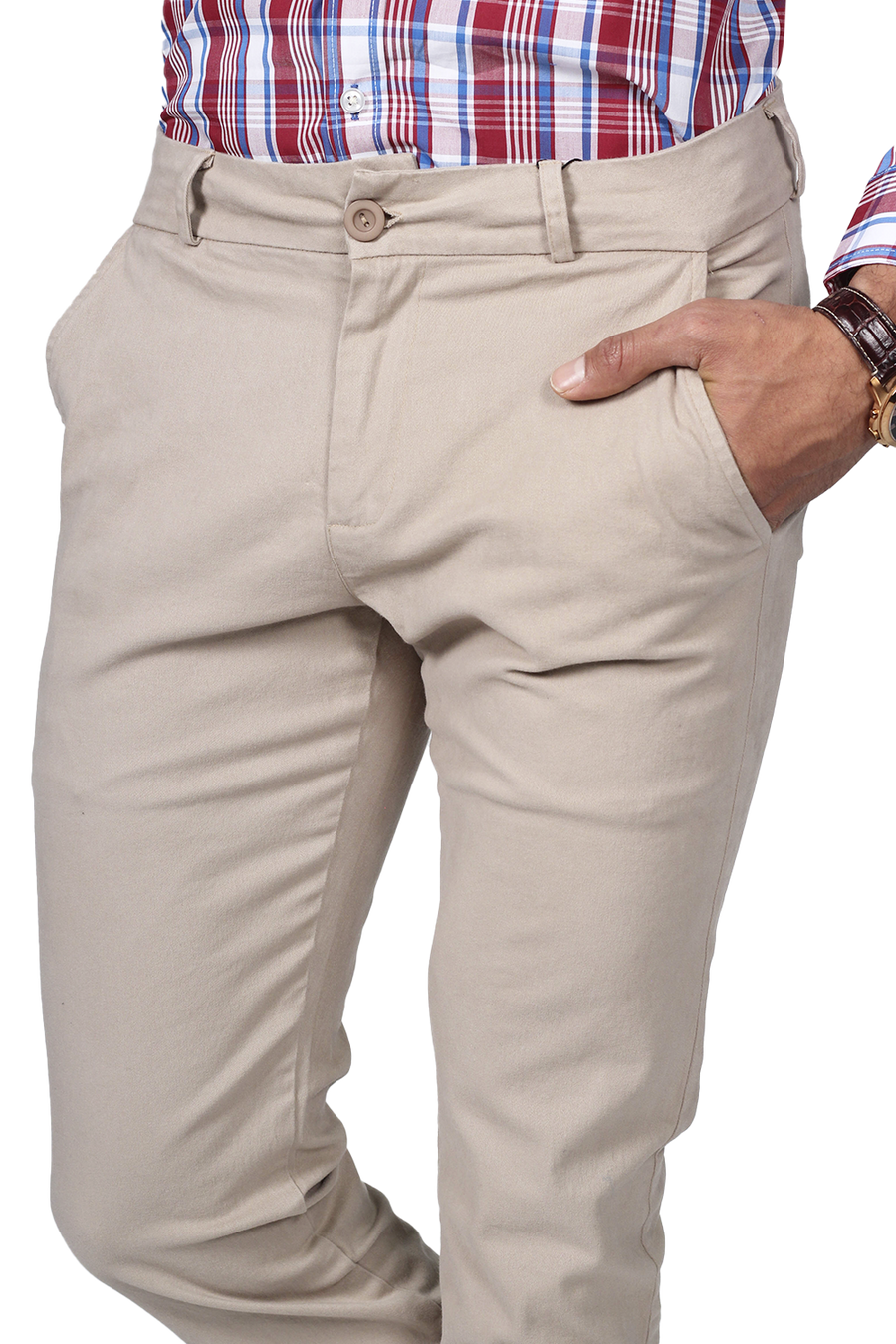 Pantalones Para Hombre Bobois Chino Gabardina Slim Soft Stretch