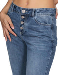 Jeans Para Mujer Bobois Moda Casuales Acampanado Unico V21101